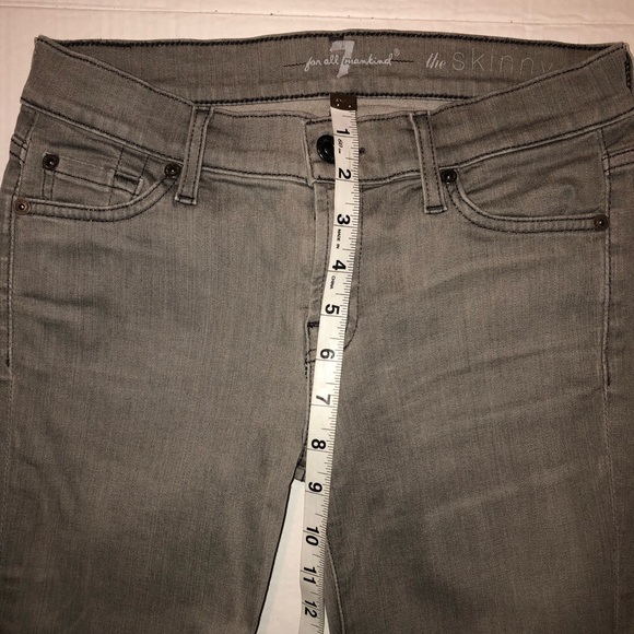 7 For all man kind the skinny jeans size 26 - Picture 5 of 11